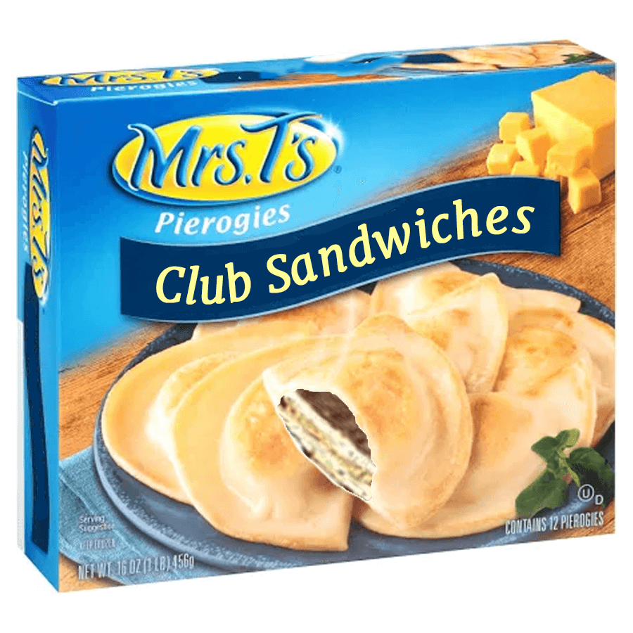 club sandwiches pierogy