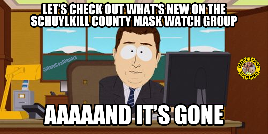 schuylkill county mask watch facebook group