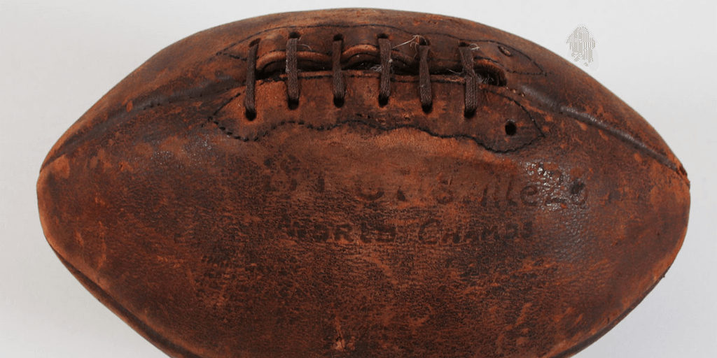 game used pottsville maroons ball auction