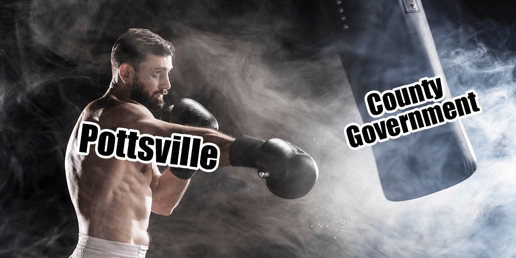 pottsville vs schuylkill county giant property