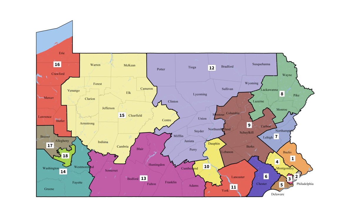 pennsylvania congressional district map