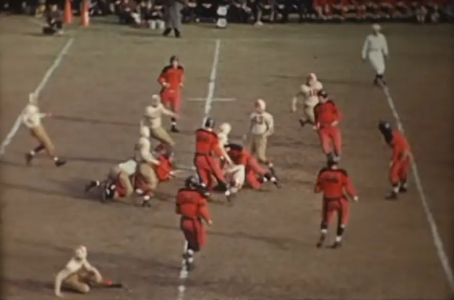 1940 Pottsville Reading football video