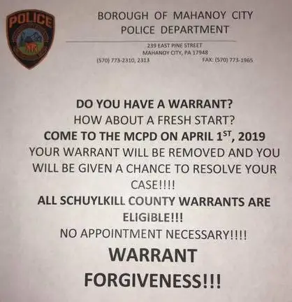 mahanoy city police prank