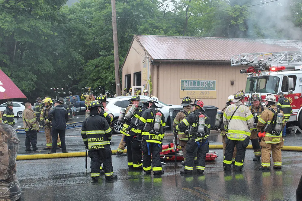 fire damages pottsville auto business