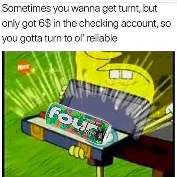 spongebob four loko