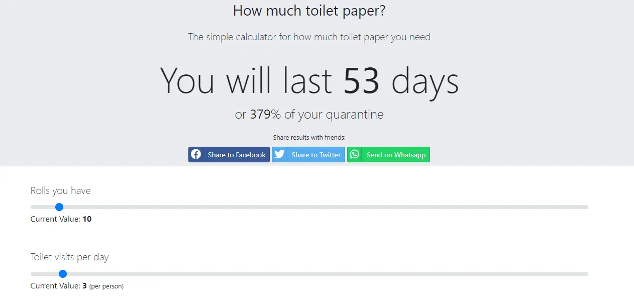 how much toilet paper 1