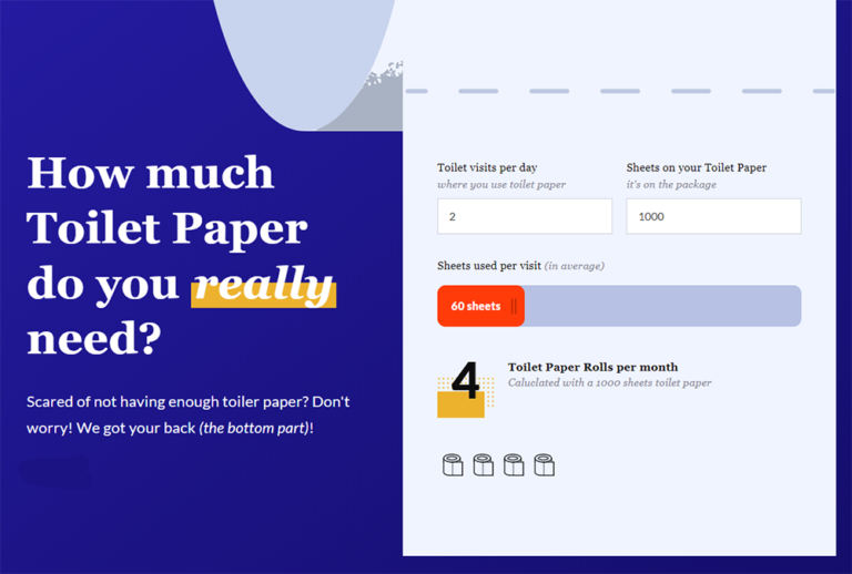 How Much TP Do You Need? Use a Toilet Paper Calculator Coal Region Canary