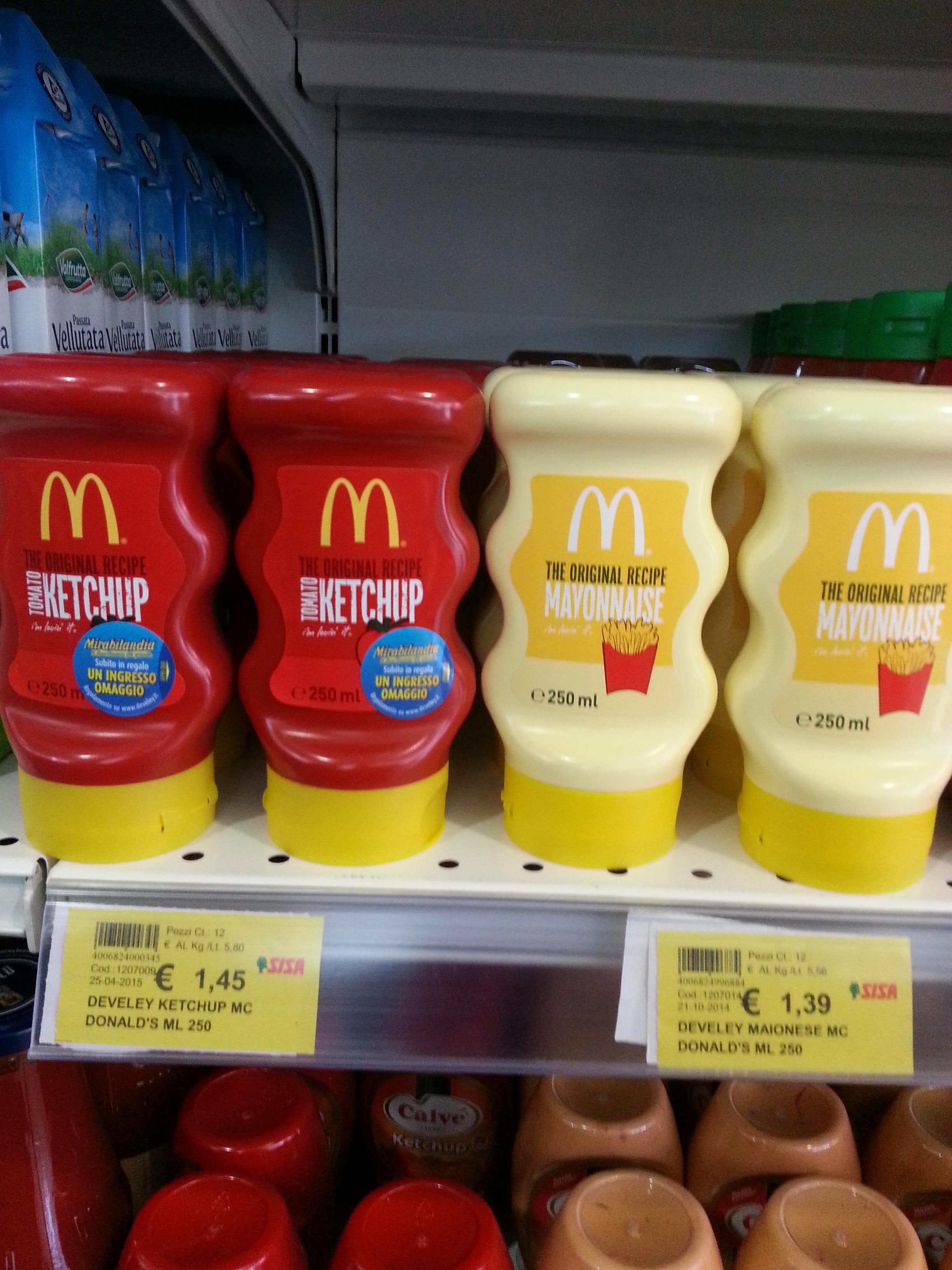 mcdonalds mayo bottles in stores