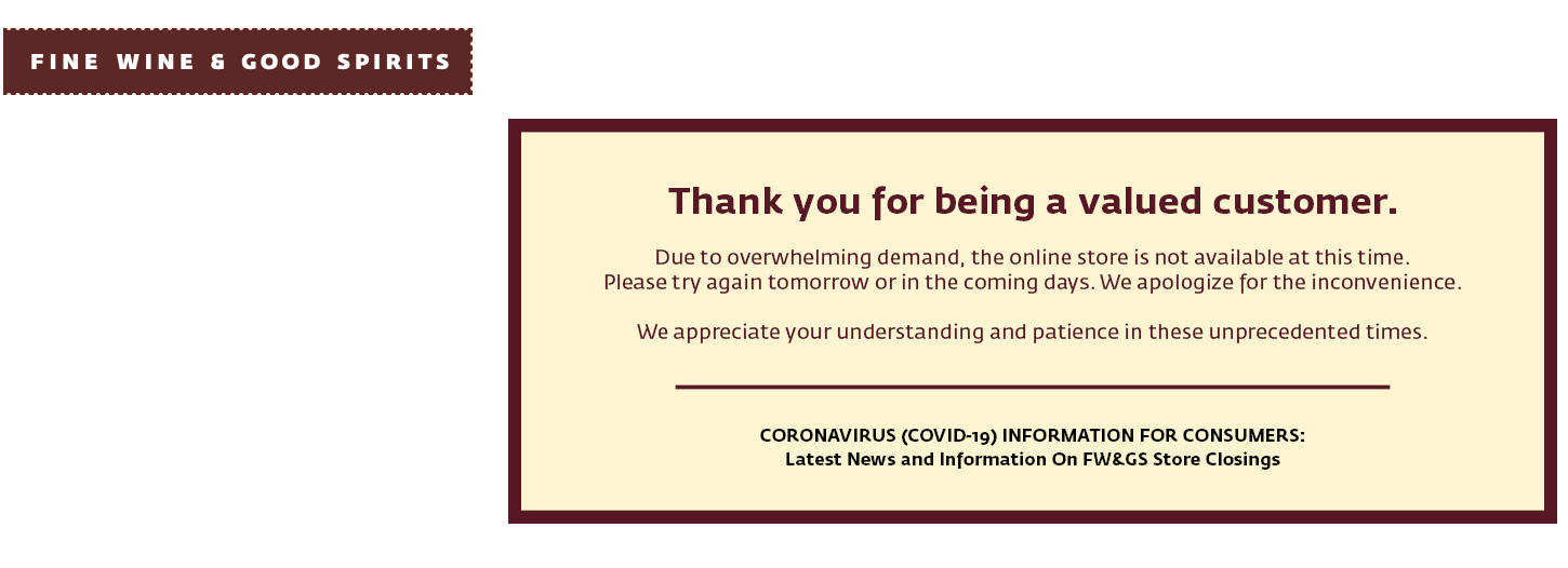 pennsylvania reopens online liquor sales coronavirus