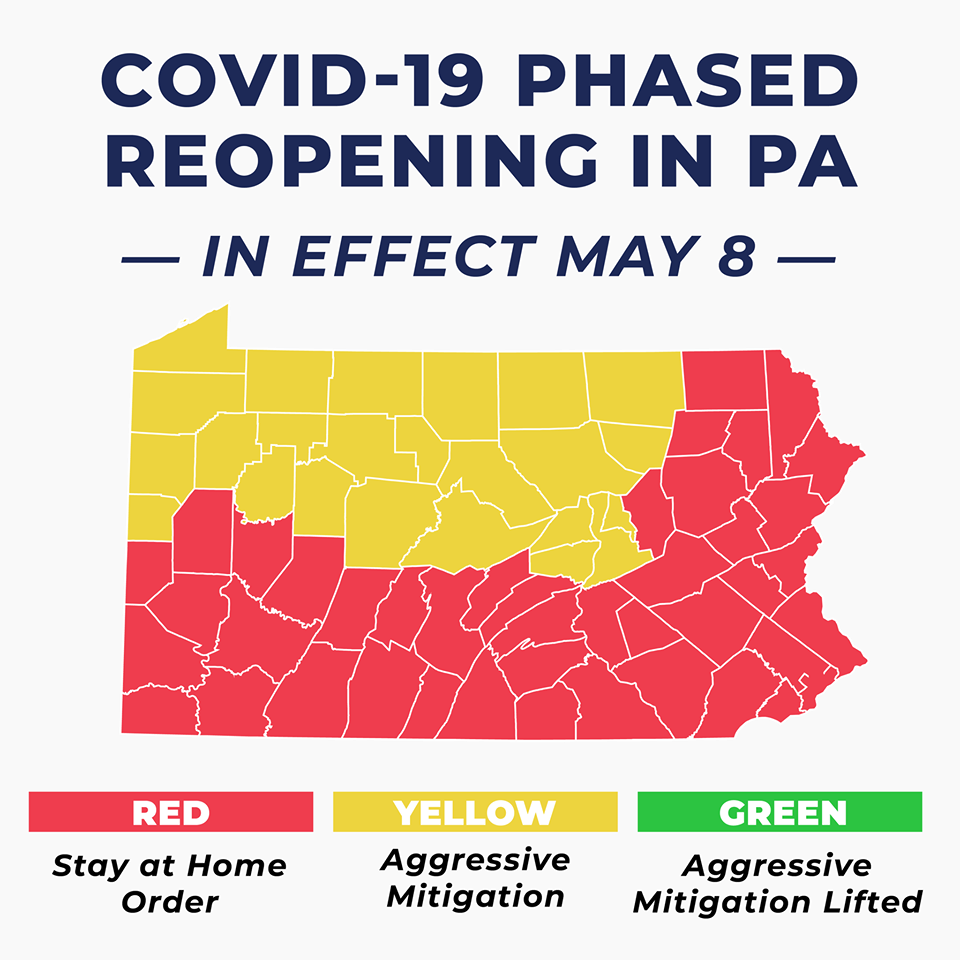 phased reopening pennsylvania coronavirus