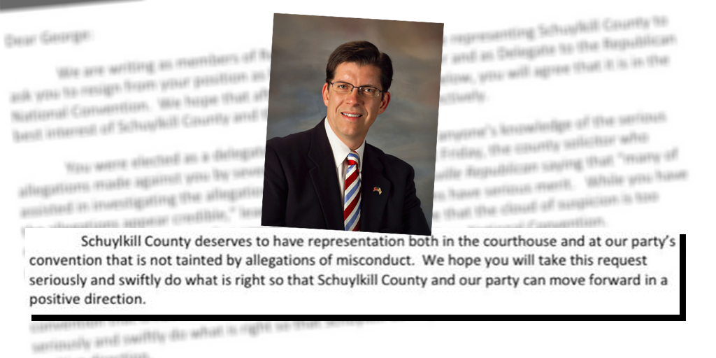 schuylkill county gop committee halcovage resign commissioner delegate feature