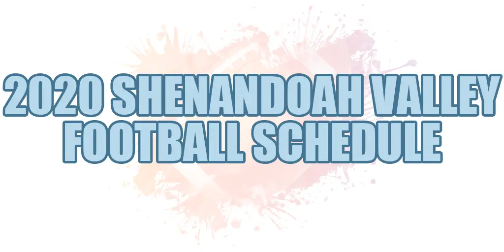 2020 shenandoah valley football schedule