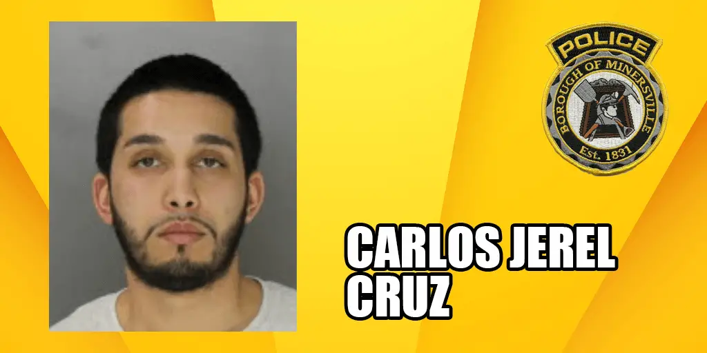 carlos jerel cruz wanted by minersville police