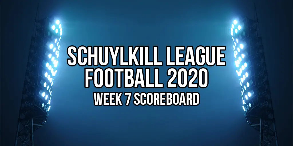 2020 schuylkill league football week 7 scores