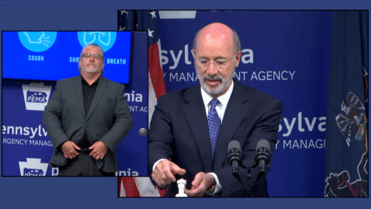tom wolf political theater hand sanitizer gif
