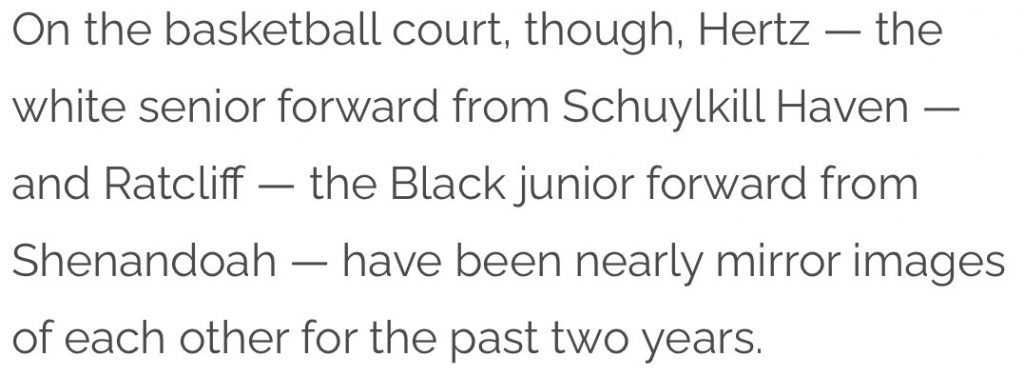 “Racist” Article on High School Basketball Players Riles Schuylkill County Readers