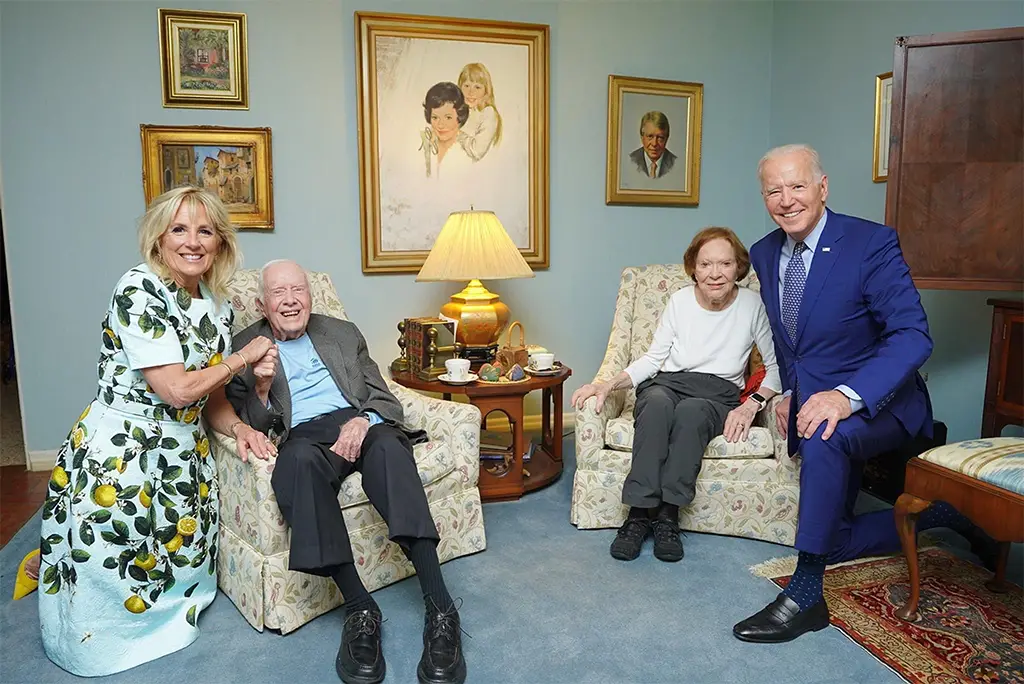 biden photo with the carters