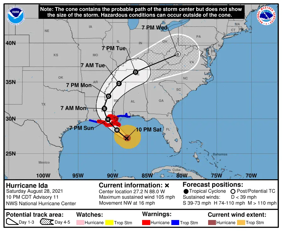 hurricane ida storm path schuylkill county