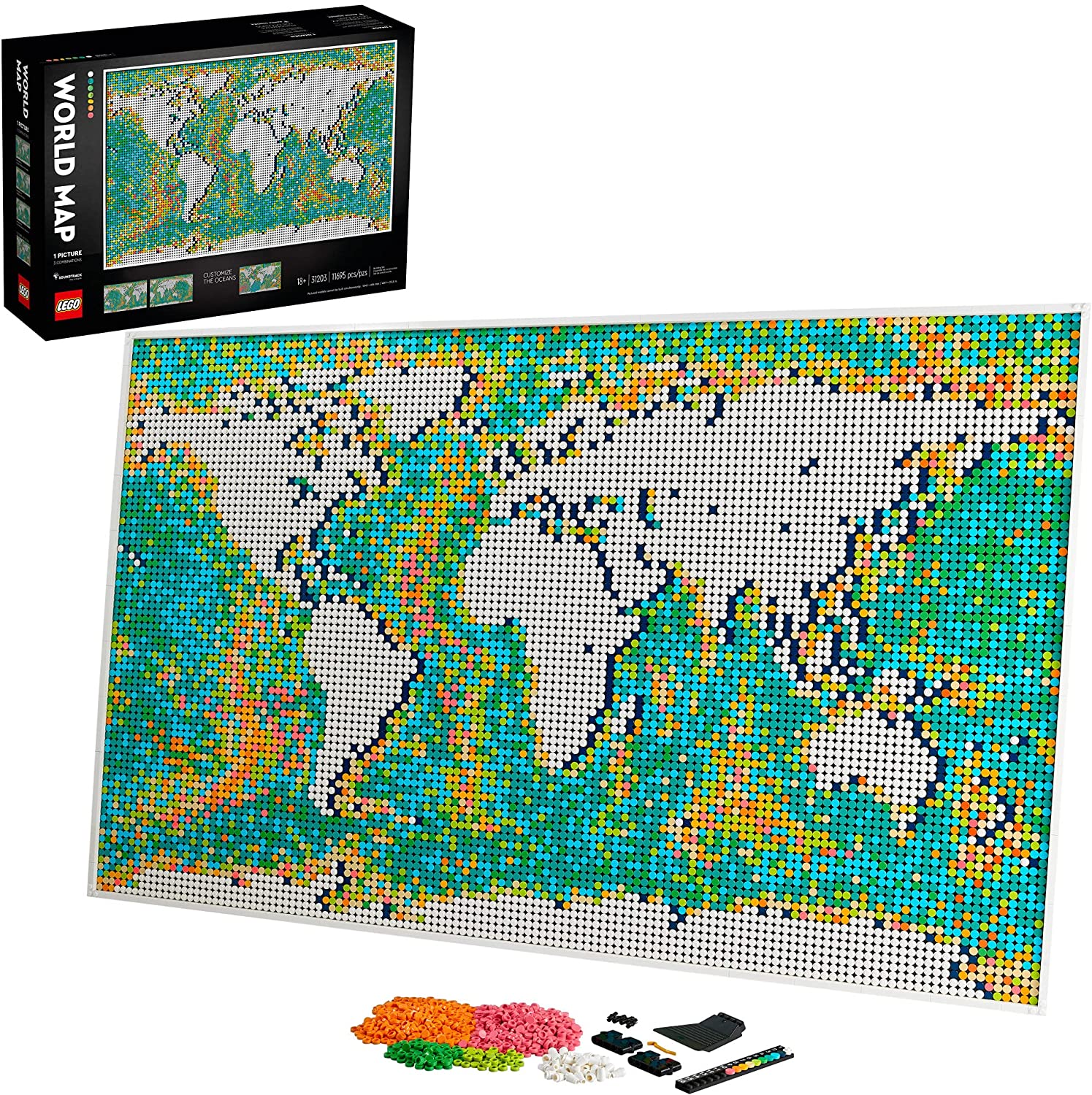 lego art world map for adults