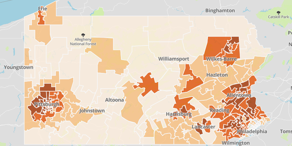 vaccination rate by pennsylvania house district