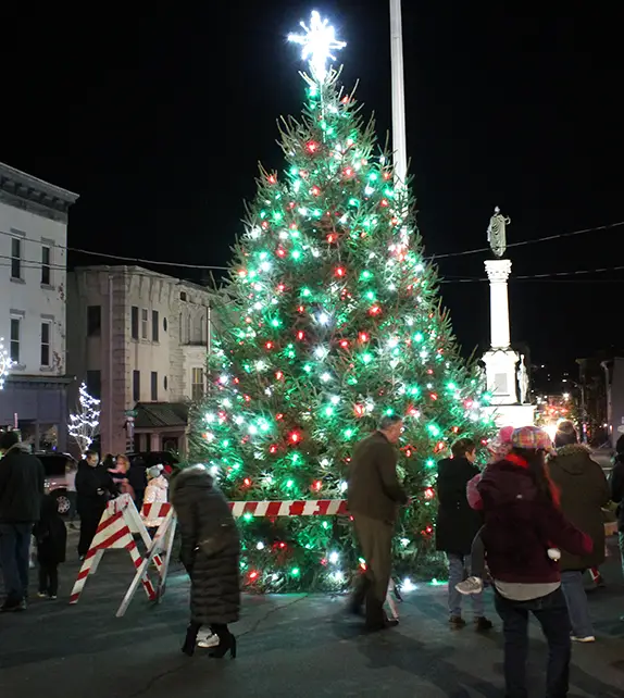 Christmas Tree Returns to Garfield Square in Pottsville Coal Region