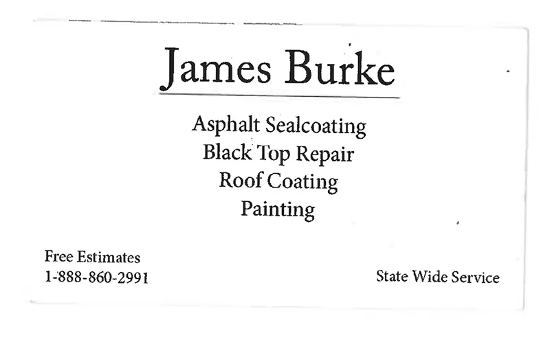 james burke business card