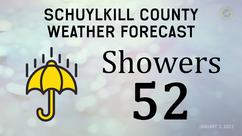 schuylkill county weather forecast january 3 2023