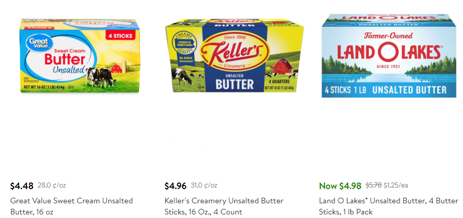butter prices rising