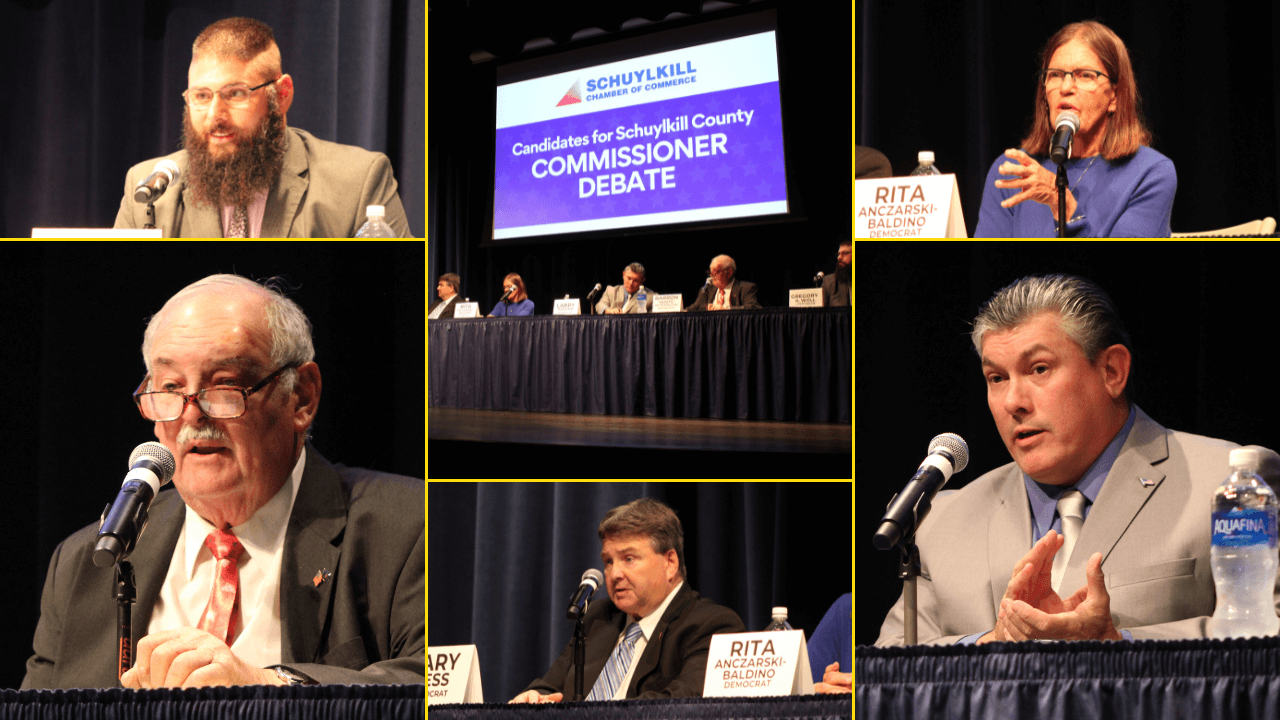 5 candidates for Schuylkill County Commissioner met for a debate at Penn State-Schuylkill on Tuesday, Oct. 10, 2023