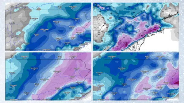 snowfall predictions for the snowstorm forecast for january 6th 2024