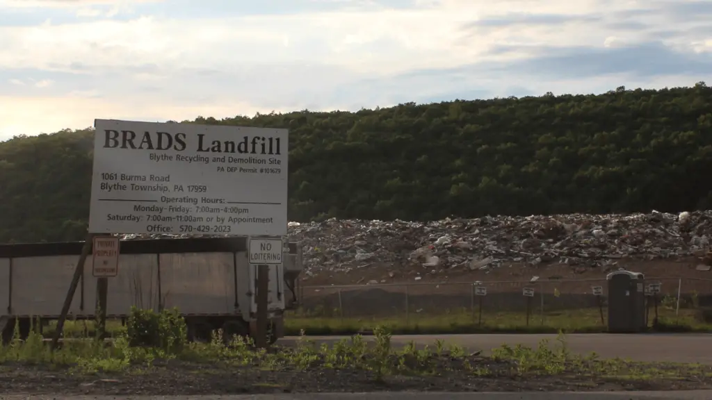 BRADS Landfill in Blythe Township, Schuylkill County