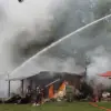 A Porter Twp. home was completely destroyed by fire early Saturday morning.