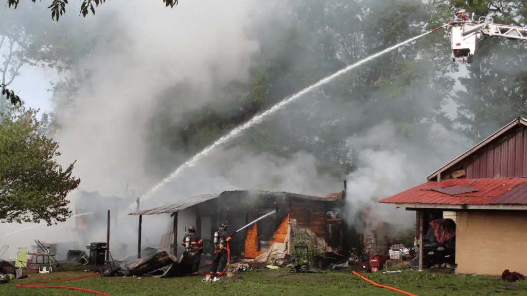 A Porter Twp. home was completely destroyed by fire early Saturday morning.