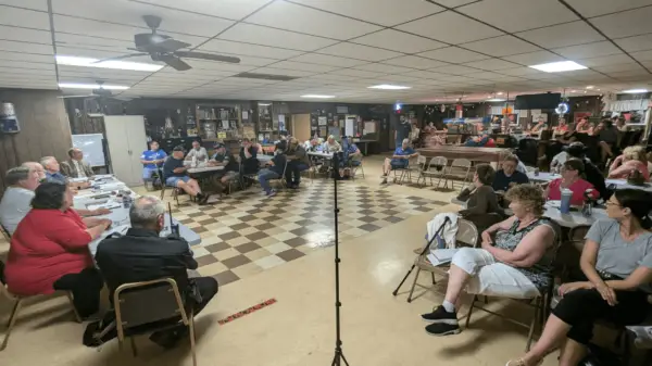 Residents of Reilly Township and concerned citizens turned out in strong numbers to hear about a proposed landfill at Blackwood.