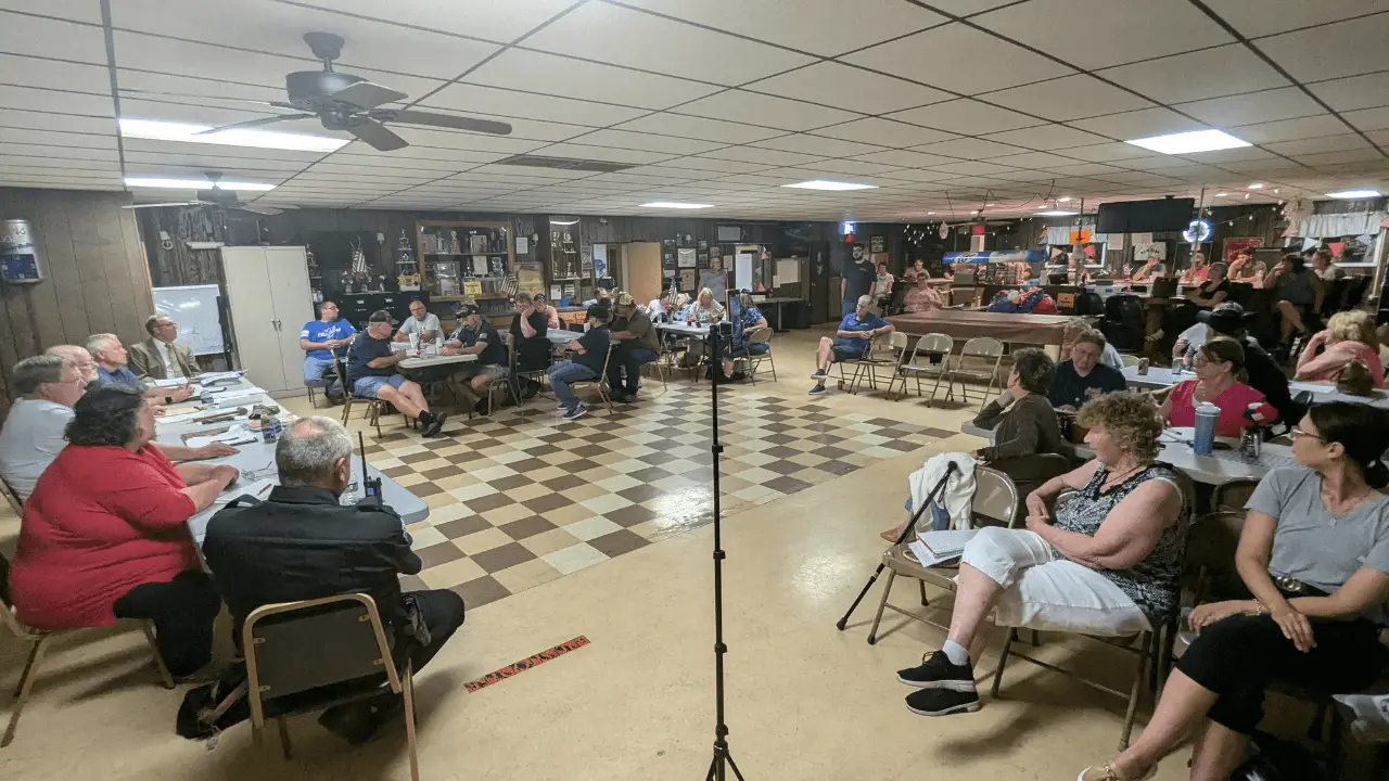 Residents of Reilly Township and concerned citizens turned out in strong numbers to hear about a proposed landfill at Blackwood.